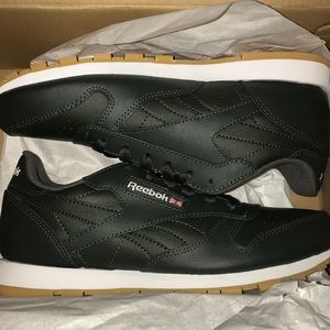 Green Reebok classic leather